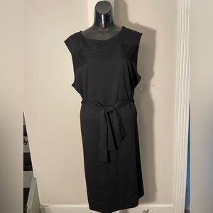 faded glory black belted dress